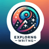Un logo para un sitio web llamado "Universe Discoveries", que refleje la pasión por la escritura y el descubrimiento, transmitiendo un diseño informativo y accesible que inspire curiosidad y conocimiento.